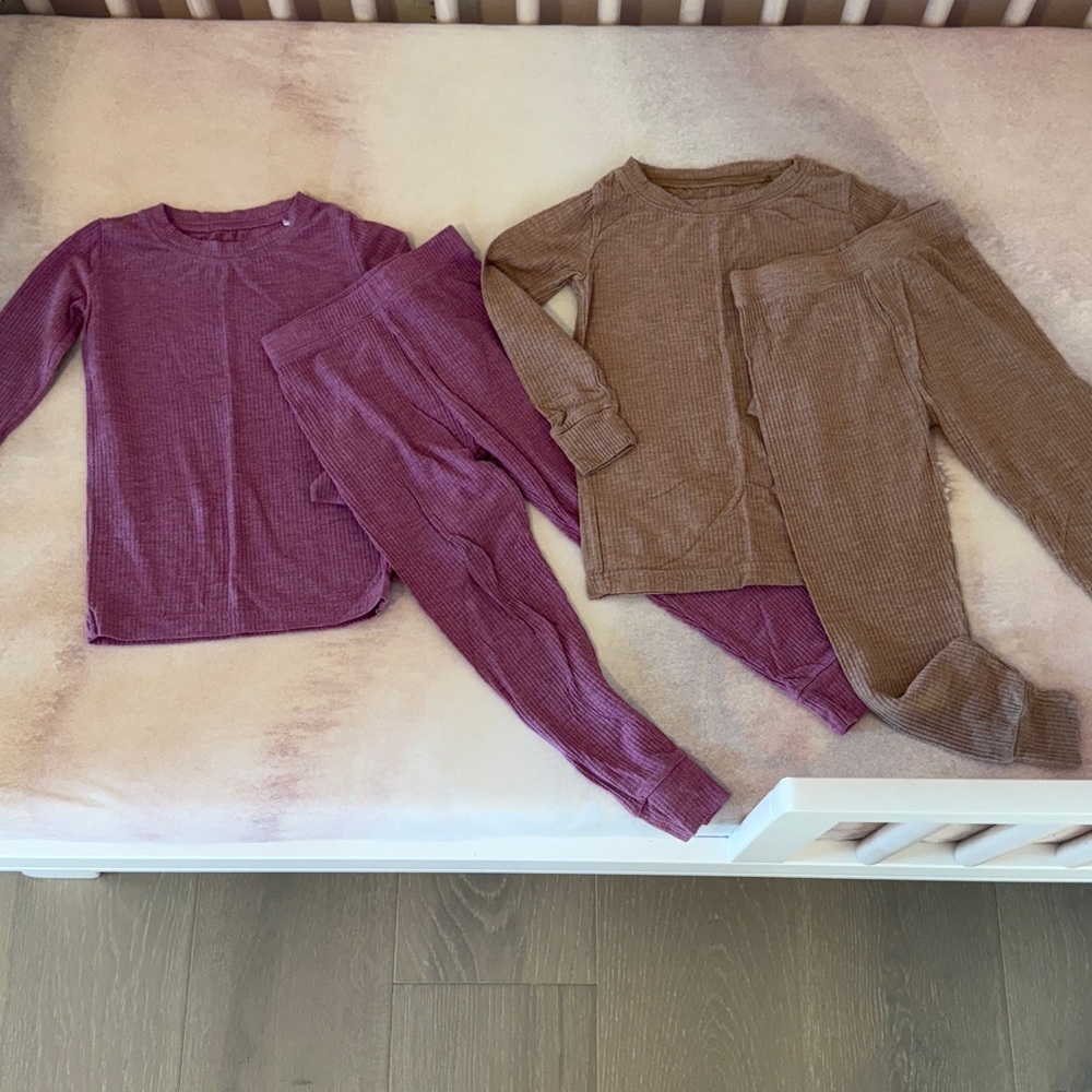 Little Sleepies Ribbed Pajama Set of 2